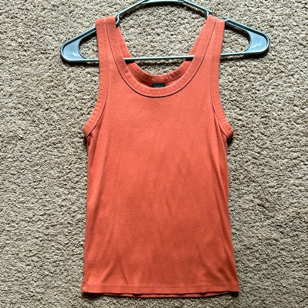 Wild Fable coral fitted tank top, size S